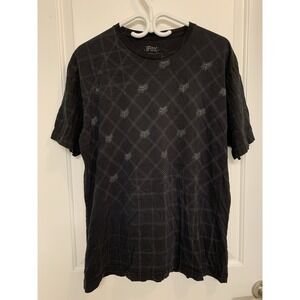 Vtg Fox Racing All Over Print AOP Shirt XL Made in USA The Ultimate 30 Black Y2K